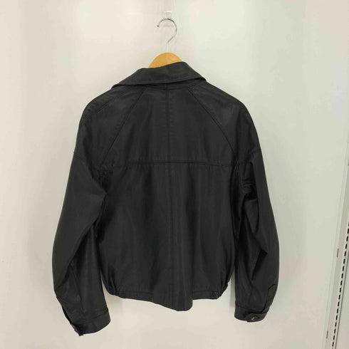 香港製 デタッチャブルカラージップアップ レザージャケット メンズ  42